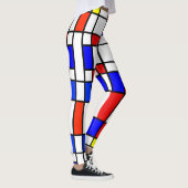 Mondrian Stil Neue Kunst Leggings (Rechts)
