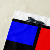 Mondrian-Stil Strandtuch (Beispiel)