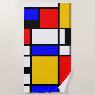 Mondrian-Stil Strandtuch
