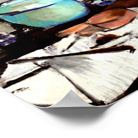 Mondrian - Stillleben mit Gingerpot Poster (Ecke)