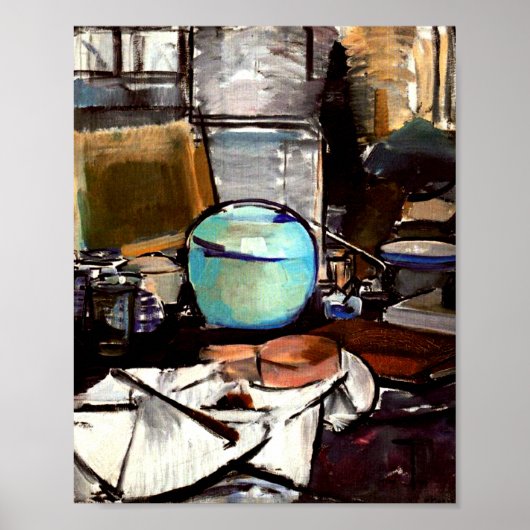 Mondrian - Stillleben mit Gingerpot Poster (Vorne)