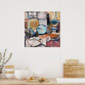 Mondrian - Stillleben mit Ingwerpot 1, Poster (Küche)