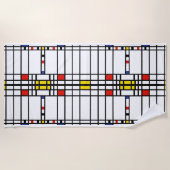 Mondrian Strandtuch (Vorderseite)