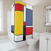 Mondrian Style Design Duschvorhang (Beispiel)