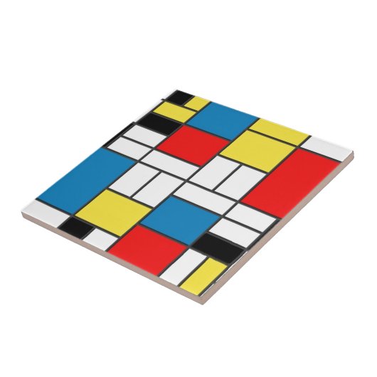 Mondrian Style Fliese (Seite)