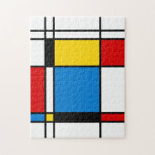 Mondrian Style Geometric Fine Art Puzzle (Vertikal)