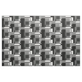 Mondrian Style Gray Abstrakt Modern Geometric Chic Stoff (Fat Quarter (45,7 x 55,9 cm))