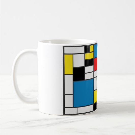 Mondrian Style Kaffeetasse (Links)