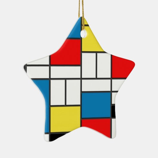 Mondrian Style Keramikornament (Rechts)