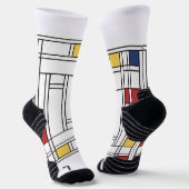 Mondrian Style Modern Art Socks Socken (Gewinkelt)