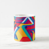 Mondrian Style Moderne Abstrakte Kunstwerke Kaffeetasse (Mittel)