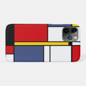 Mondrian Style Modernes Abstraktes Kunstdesign Case-Mate iPhone Hülle (Rückseite (Horizontal))