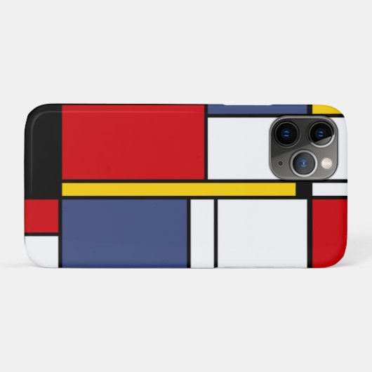 Mondrian Style Modernes Abstraktes Kunstdesign Case-Mate iPhone Hülle (Rückseite (Horizontal))