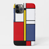 Mondrian Style Modernes Abstraktes Kunstdesign Case-Mate iPhone Hülle (Rückseite)
