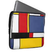 Mondrian Style Modernes Abstraktes Kunstdesign Laptopschutzhülle (Vorne Rechts)