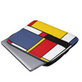 Mondrian Style Modernes Abstraktes Kunstdesign Laptopschutzhülle (Vorne Knopf)