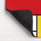 Mondrian Style Modernes Abstraktes Kunstdesign Mousepad (Ecke)