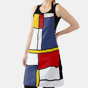Mondrian Style Modernes Abstraktes Kunstdesign Schürze