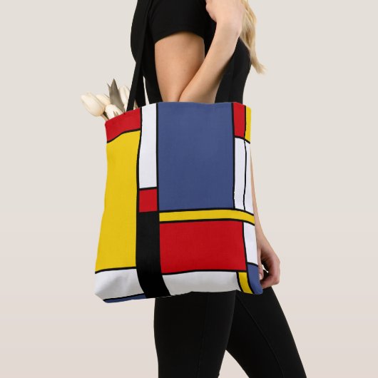 Mondrian Style Modernes Abstraktes Kunstdesign Tasche (Von Nahem)