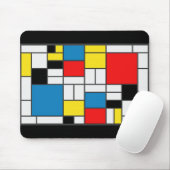 Mondrian Style Mousepad (Mit Mouse)