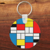 Mondrian Style Schlüsselanhänger (Vorderseite)