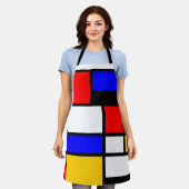 Mondrian Style Schürze (Getragen)