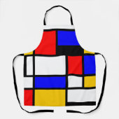 Mondrian Style Schürze (Vorderseite)