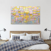 MONDRIAN - TABLEAU Nr. 2 ZUSAMMENSETZUNG Nr. V - 1 Leinwanddruck (Insitu (Schlafzimmer))