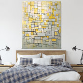 MONDRIAN - TABLEAU Nr. I COMP. Ich komme. 7 - 1914 Leinwanddruck (Insitu (Schlafzimmer))