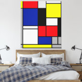 MONDRIAN - TABLEAU Nr. II - 1921-25 - De Stijl - Leinwanddruck (Insitu (Schlafzimmer))