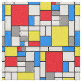 Mondrian Thema Gewebe Stoff (Nahaufnahme)