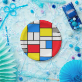 Mondrian Theme Elegante Platte Pappteller (Party)