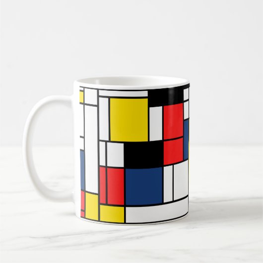 Mondrian trinkt hier! kaffeetasse (Links)