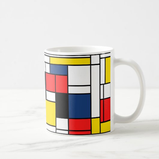 Mondrian trinkt hier! kaffeetasse (Rechts)