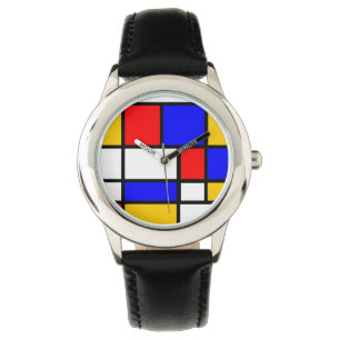 Mondrian-Uhr Armbanduhr