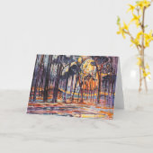 Mondrian - Wälder in der Nähe von Oele, Karte (Gelbe Blume)