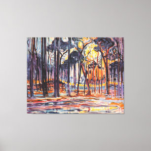 Mondrian - Wälder in der Nähe von Oele, Leinwanddruck