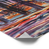 Mondrian - Wälder in der Nähe von Oele, Poster (Ecke)