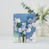 Mondrian - Weiße Ire Postkarte (Stehend Vorderseite)