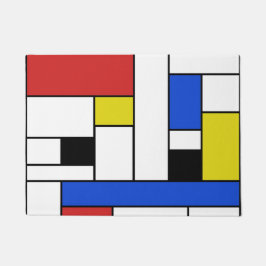 Mondrian zeichnet 18" x 24" Tür-Matte Fußmatte