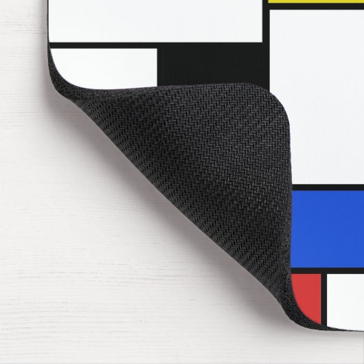 Mondrian zeichnet Mousepad (Ecke)