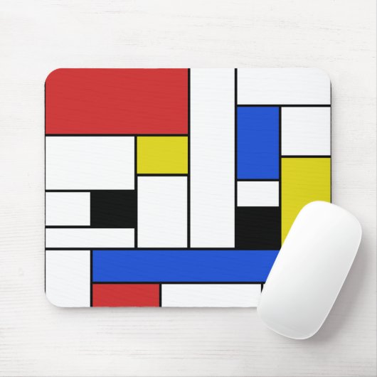Mondrian zeichnet Mousepad (Mit Mouse)