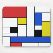 Mondrian zeichnet Mousepad (Vorne)