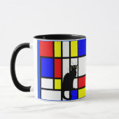 Mondrian - Zusammensetzung II - Tasse Art (Links)