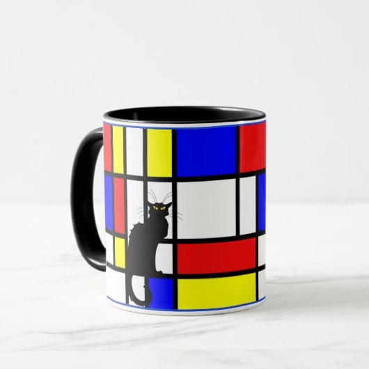 Mondrian - Zusammensetzung II - Tasse Art (Vorderseite Links)