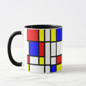 Mondrian - Zusammensetzung II - Tasse Art (Links)