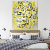 MONDRIAN - ZUSAMMENSETZUNG IN BROWN UND GRAU - 191 LEINWANDDRUCK (Insitu (Schlafzimmer))