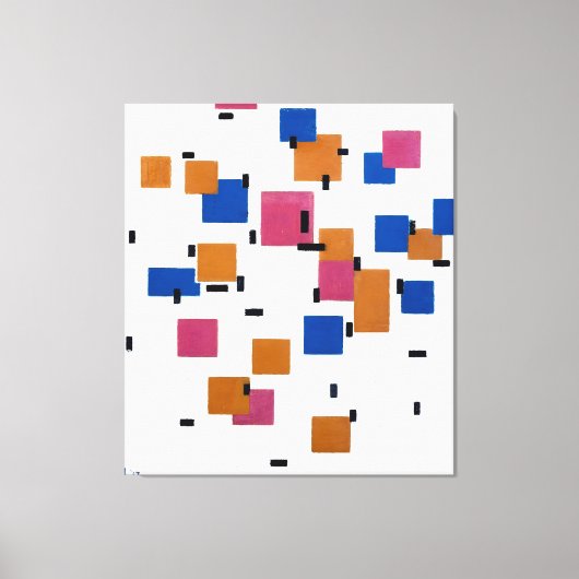 MONDRIAN - ZUSAMMENSETZUNG IN FARBE A - 1917 - LEINWANDDRUCK (Vorderseite)