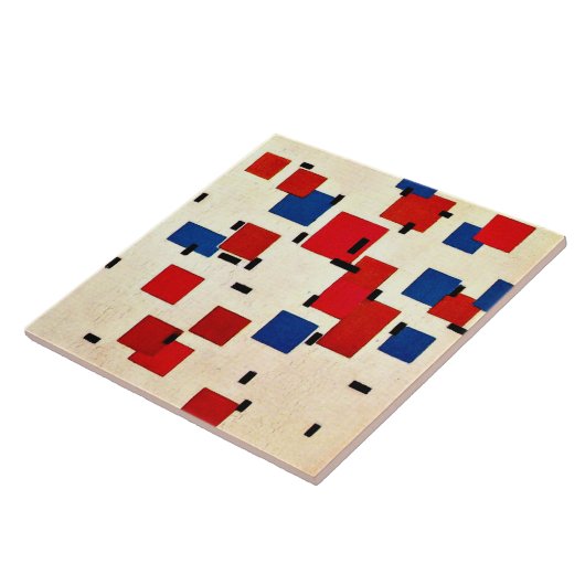 Mondrian - Zusammensetzung in Farbe A Fliese (Seite)