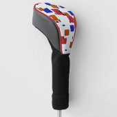 Mondrian - Zusammensetzung in Farbe A Golf Headcover (angewinkelt)